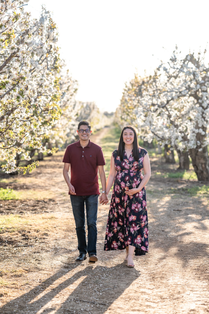 Cherry Blossom Maternity Session, The Guerreros