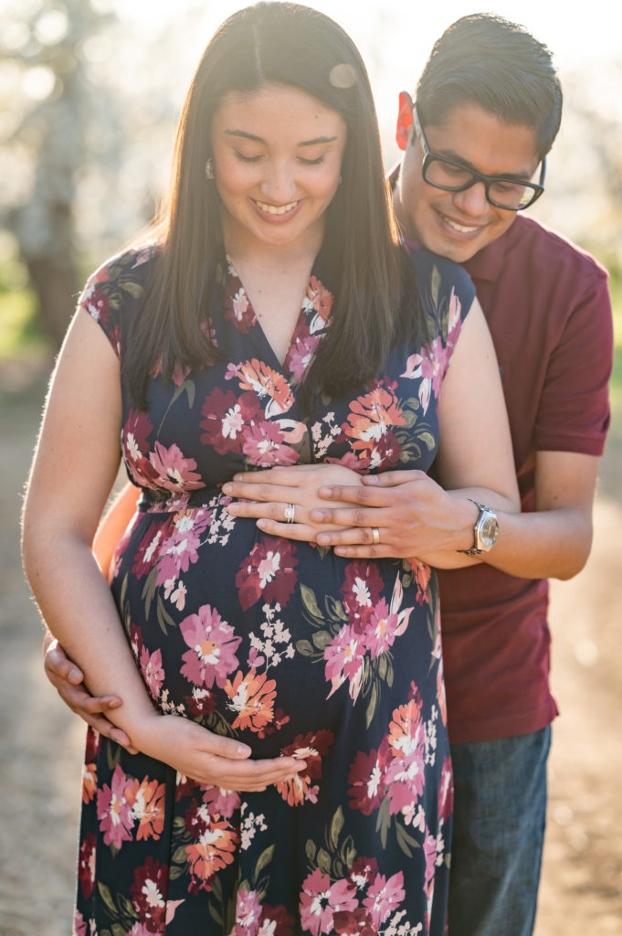 Madison - Cincinnati Maternity session in the Cherry Blossoms