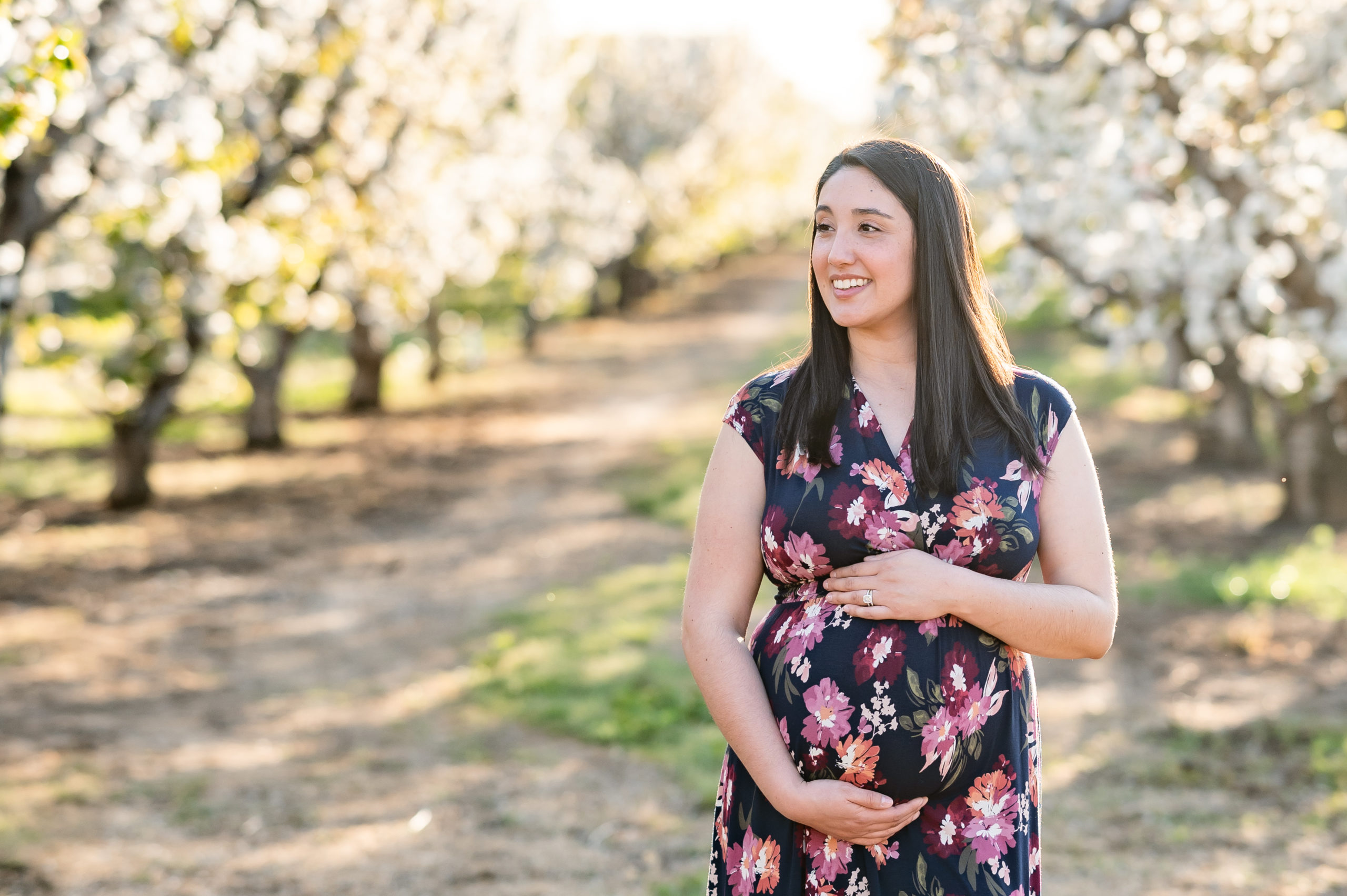 Cherry Blossom Maternity Session, The Guerreros