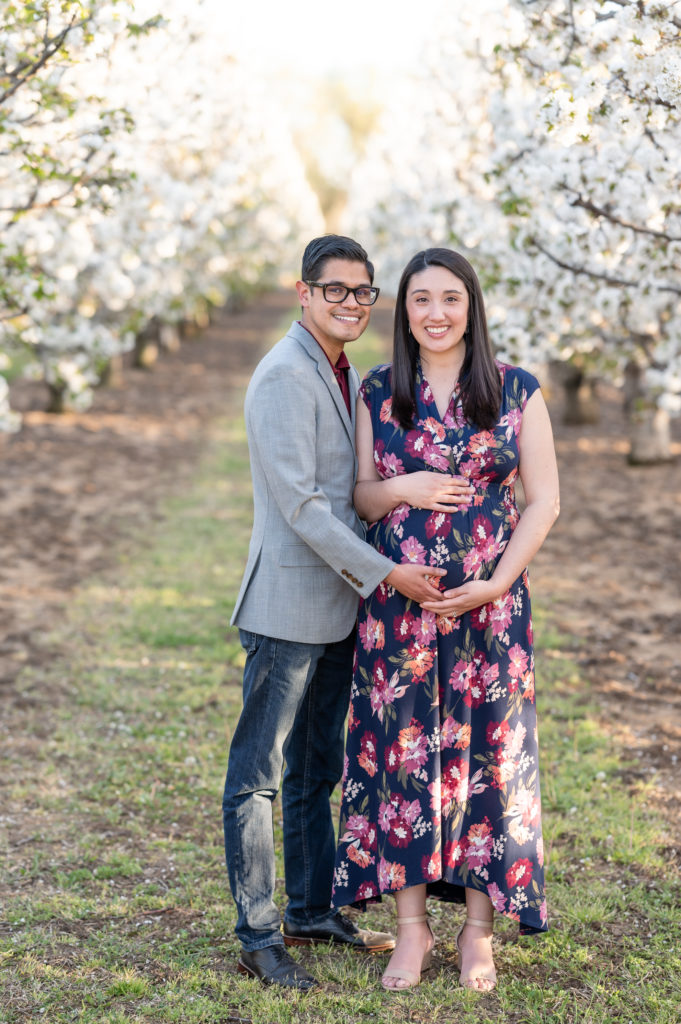 Madison - Cincinnati Maternity session in the Cherry Blossoms