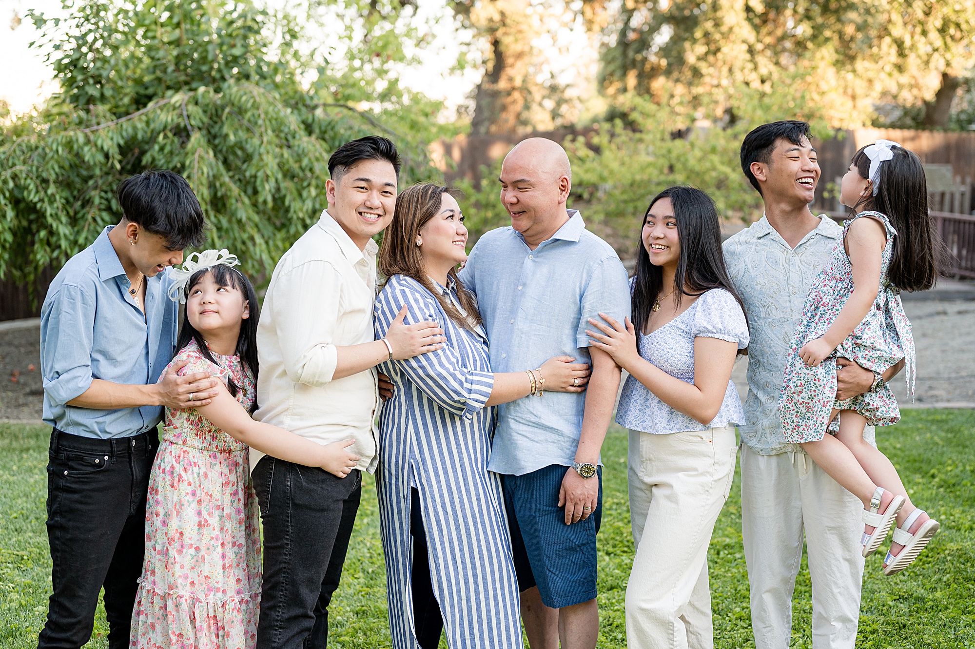 Family standing pose idea