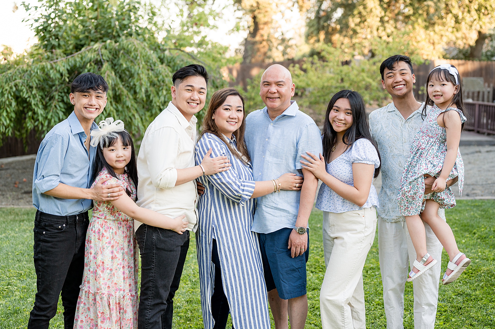 Family standing pose idea