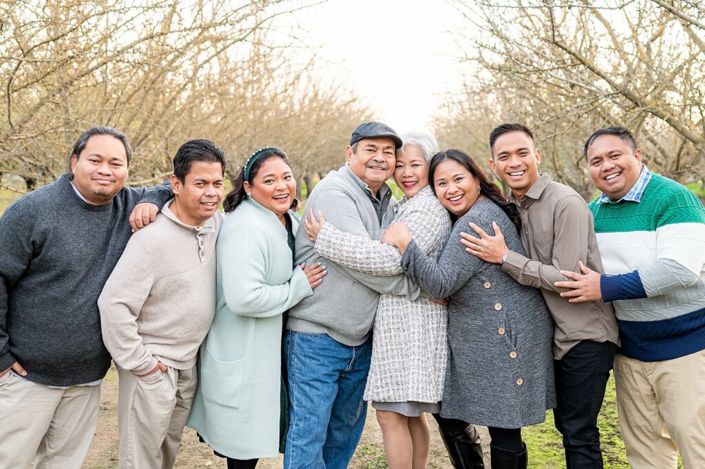 Family standing pose idea