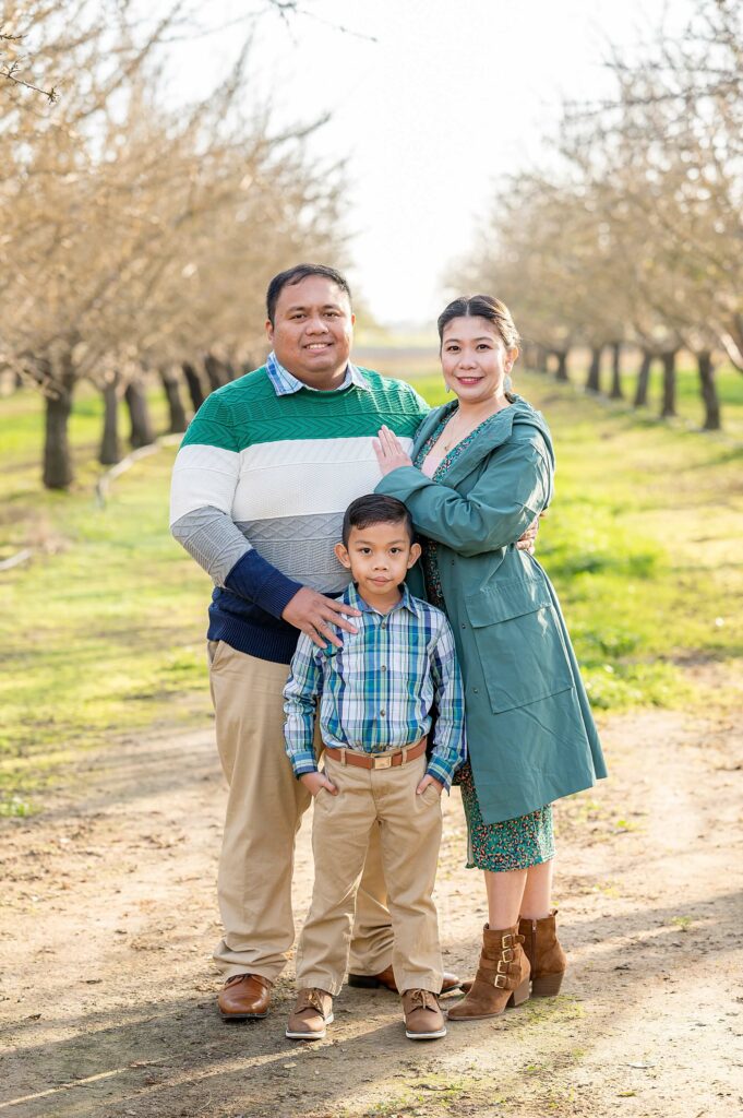 Family standing pose idea