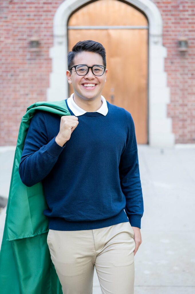 Cap and gown posing idea