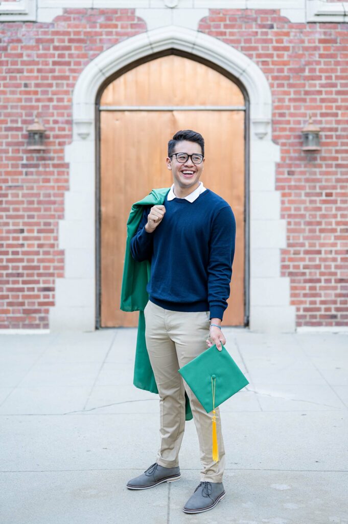 Cap and gown posing idea