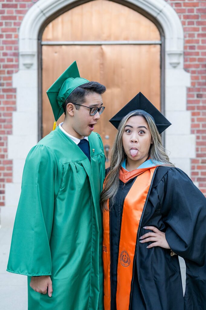 Fun graduation posing idea