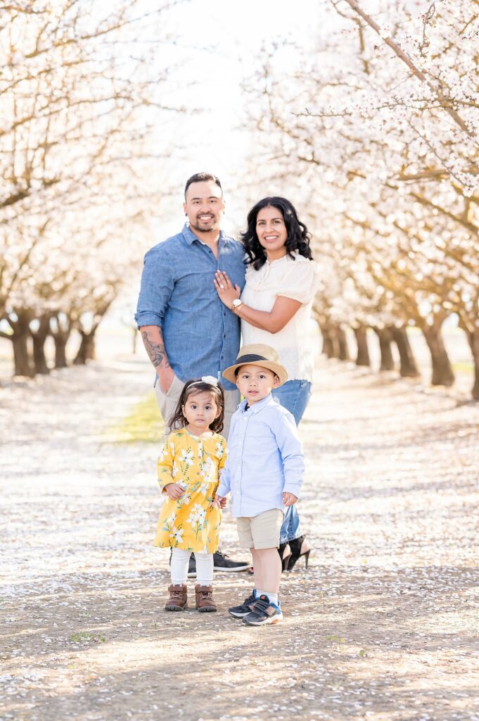 family standing pose idea