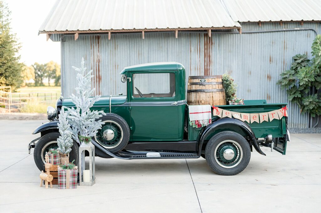 Vintage green truck